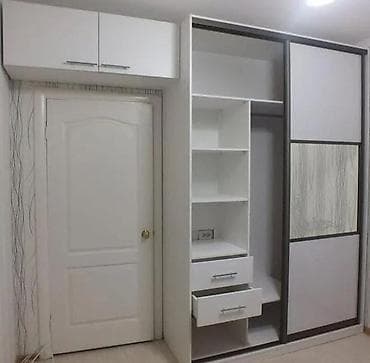 mini dolablar: Yeni, 2 qapılı, Güzgülü, Ağ, Kupe, Düz dolab — 6