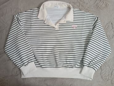 hind geyimləri: Zolaqlı polo sviter - Brend: Shishangyizu (etiket üzərində) - Rəng — 1