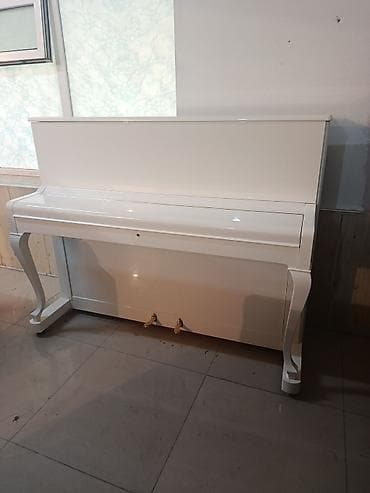 gitara pedalları: Petrof upright piano – klassik dizaynlı ağ rəngdə akustik model — 2