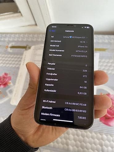 ekran sekilleri samsung: IPhone Xs, Gümüşü, Face ID — 9