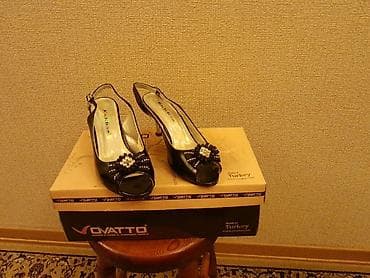 Basanoşka və səndəllər: Ölçü: 39, rəng - Qara, İşlənmiş — 3