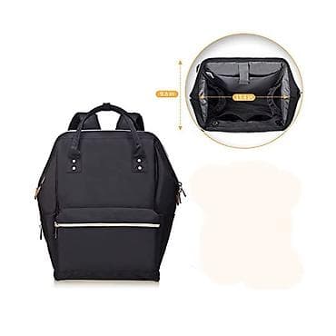 bel çanta: Qara çoxfunksiyalı bel çantası. Ölçülər: - Hündürlük: 41 sm (16.14") — 3