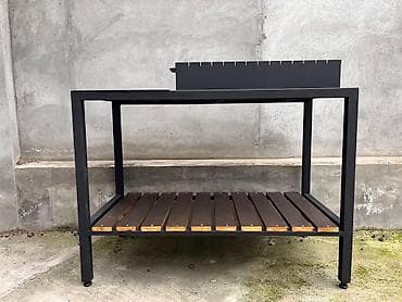 Samovarlar: Metall mangal masası və qril komplekti - Geniş ölçülü, qalın metaldan — 3