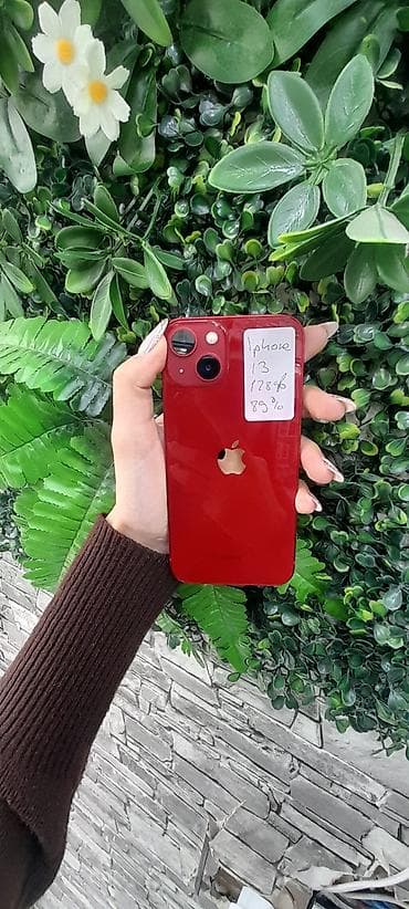IPhone 13, 128 GB, Qırmızı, Face ID