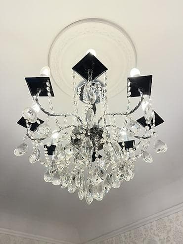 lan: Çılçıraq, 8 lampa, Xrustal — 1
