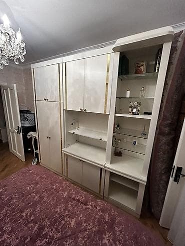 balıq suvenir: Ağ rəngli qonaq otağı/divar mebeli - Material: MDF/Laminat əsaslı — 4