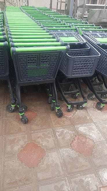 həsir səbət: Supermarket/market üçün alış-veriş arabaları - Material: yüngül və — 5