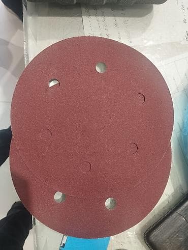 Dairevi zımpara diskləri – 6 dəlikli - Ölçü: təxmini diametr 225 mm