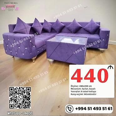 kunc mebel: Künc divan, Yeni, Açılan, Bazalı, Parça, Şəhərdaxili pulsuz çatdırılma — 1