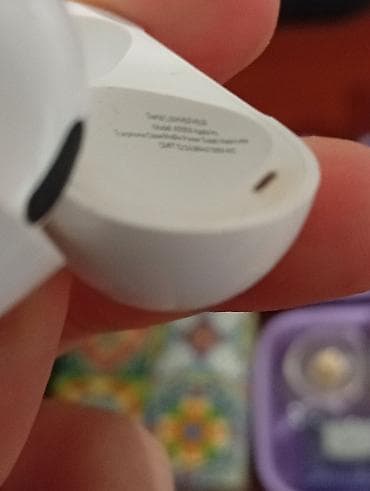 baku electronics airpods: İşlənmiş Simsiz (Bluetooth) Qulaqcıqlar, Apple, rəng - Ağ — 4