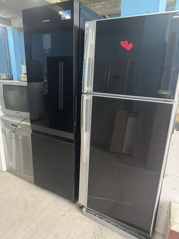 dondurma soyuducuları: 2 qapılı Samsung Soyuducu Satılır, rəng - Qara, Dispenserli — 1