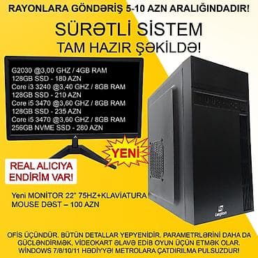 Monitorlar: Masaüstü Kompüterlər “Legion LG-5015 G2030 / CORE i3 / CORE i5” ⭐G2030 — 1