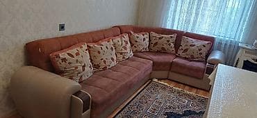 Künc divan dəsti - Forma: L formalı künc divan, 5 oturacaqlı bölmə. -