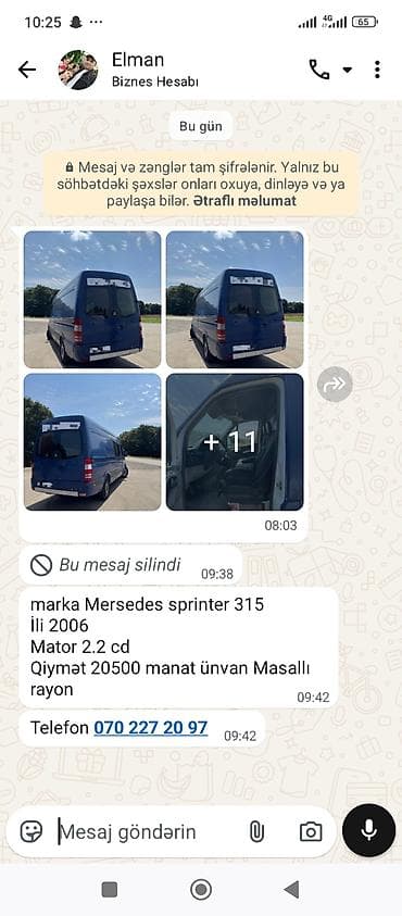 Mercedes-Benz Sprinter: 2.2 l | 2006 il Mikroavtobus