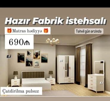 işləmiş taxt: *Yataq dəsti * 📌Sifarişlə hazırlanır yenidir 🌈Reng secimi var (isdeye — 5