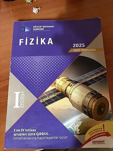Məhsul: Fizika 2025 – Test Toplusu (I hissə) Təsvir: - Nəşriyyat