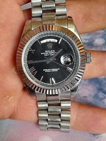 uşaqlar ucun saatlar: Qol saatı, Rolex, rəng - Qara — 8
