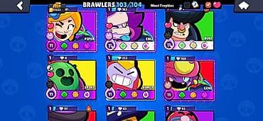 səyyar satıcı: Brawl Stars oyunu üçün köhnə hesab satışı. Əsas məlumatlar: - Hesab — 3