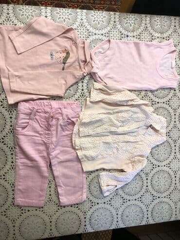 Uşaq geyimi və ayaqqabıları: Uşaq geyim dəsti – açıq çəhrayı rəng tonlarında Dəst tərkibi: - — 1