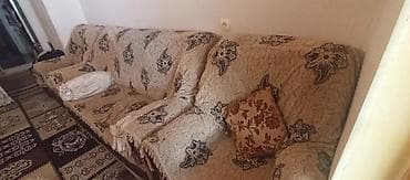 açılan divan: Klassik divan, 2 kreslo, Bazasız, Açılmayan — 3