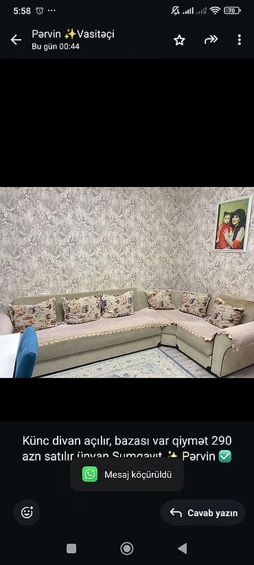 Künc divan lalafo.az -da Künc divan