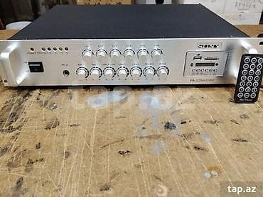 Professional gücləndirici/miks amp – SONY PA-5250USBD - 19" rack