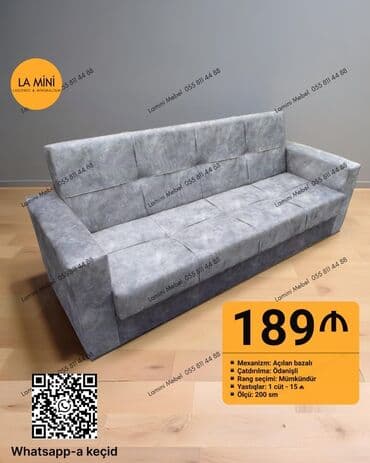 2 əl divan: Divan, Yeni, Açılan, Bazalı, Parça, Ödənişli çatdırılma — 1