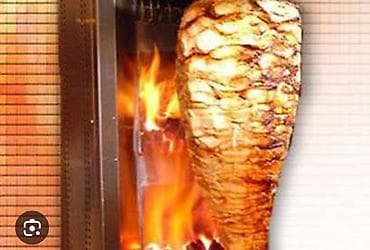 Dönər aparatı – şaquli qazlı/odlu grill - Şaquli fırlanan şiş