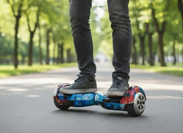 гироскутеры 10 дюймов: Б/у Гироскутер 6.5", 251 - 350 Вт, 16 - 25 км/ч, Самовывоз, Платная доставка — 1