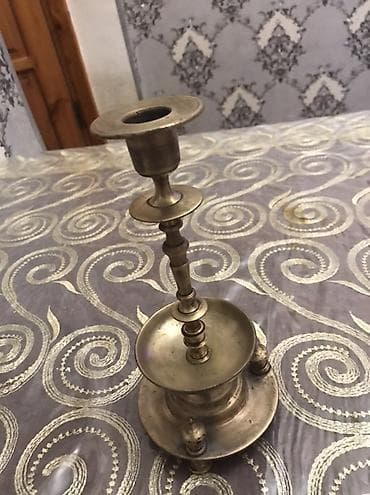 Şamdanlar: Misin şamdan – dekorativ klassik üslub ( QEDİMİ ) Endirimle razılaşma — 2