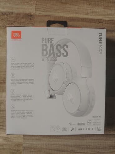 mikrofon qiymət: Yeni Simsiz (Bluetooth) Qulaqcıqlar, JBL, rəng - Ağ — 4