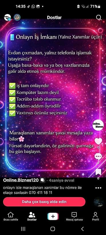 ev işləri axtarıram: Onlayn iş imkanı – yalnız xanımlar üçün - Evdən çıxmadan, sadəcə — 1