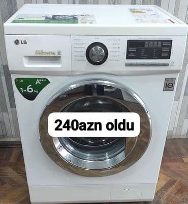 drujba matoru: Paltaryuyan maşın LG, 6 kq, Avtomat, Qurutmasız, Kredit yoxdur — 1