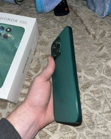 sədərək ticarət mərkəzi məişət texnikasi: Honor X8b, 128 GB, rəng - Yaşıl, Barmaq izi — 6