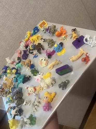 mini keys: Müxtəlif Kinder Surprise oyuncaq fiqurları, heyvanlardan personajlara — 6