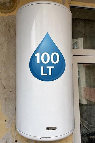 hamam pərdələri: Deluxe elektrik su qızdırıcısı – 100 litr - Şaquli divara quraşdırma — 1