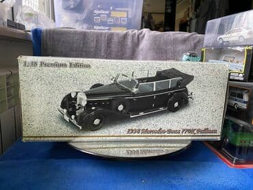 metbex tavan modelleri: Коллекционная модель Mercedes-Benz 770K Pullman W150 Black 1938 Road — 17