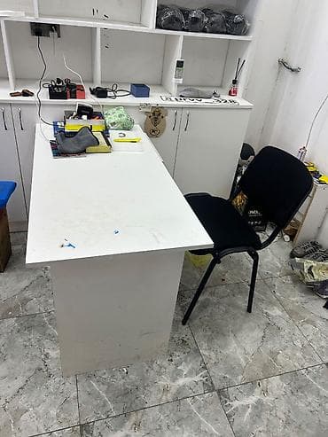 Полочные витрины: Ağ rəngli modul rəf və vitrin sistemi - Material: laminat/LDSP ağ — 4