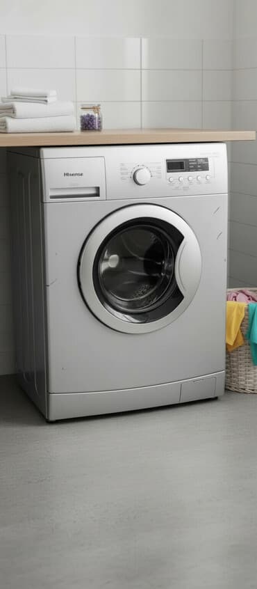 nardan 1 manatliq kredit: Paltaryuyan maşın Hisense, 6 kq, Təmirə ehtiyacı var, Avtomat, Qurutmasız — 2