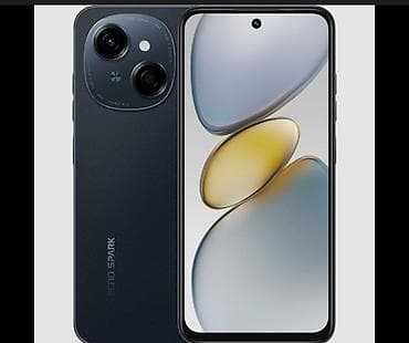 Tecno Spark, 128 GB, rəng - Qara, Barmaq izi — 1