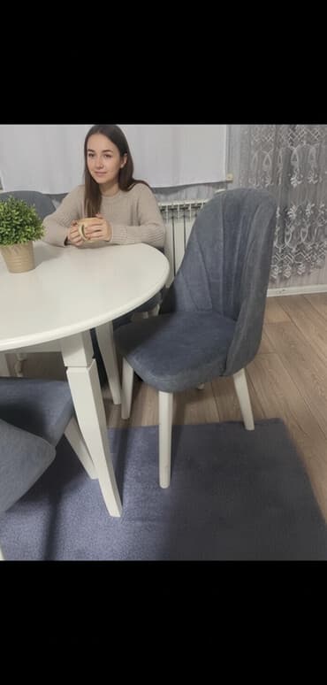 stul kuxna: Mətbəx üçün, İşlənmiş, rəng - Boz Stul — 1