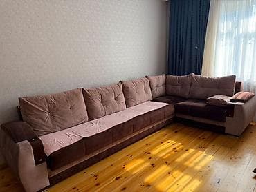 Мебель: L formalı yumşaq künc divan - Dizayn: Sağ bucaqlı L-forma, geniş — 1