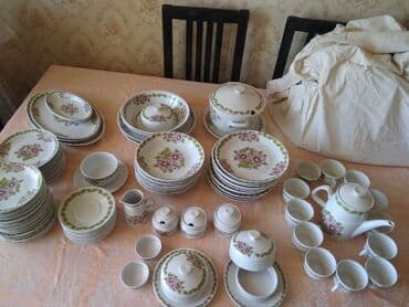 somavar satışı: Çay dəsti, rəng - Ağ — 4