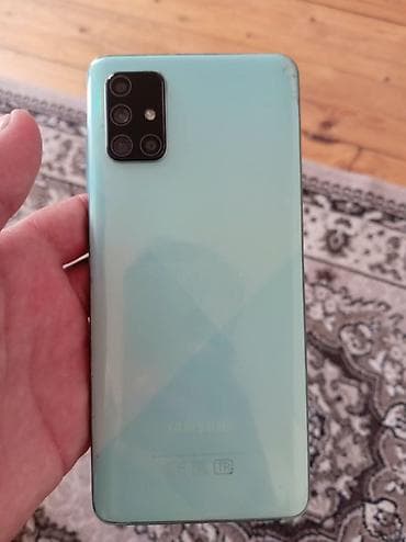 samsung notebook: Samsung Galaxy A51, rəng - Mavi, Barmaq izi — 2