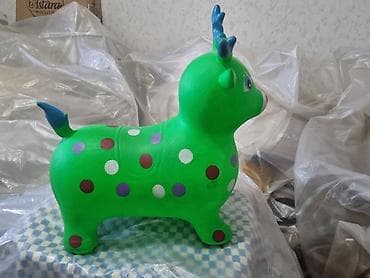 Uşaq üçün şişmə tullanma oyuncağı – maral fiquru - Material: qalın