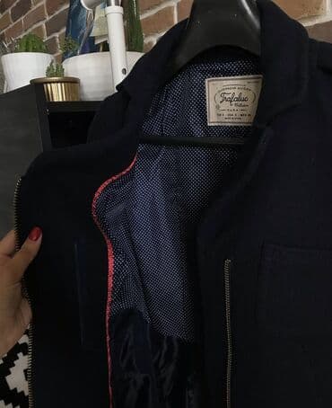 Kardiqanlar, jaketlər: Palto, Zara, S, rəng - Göy — 7