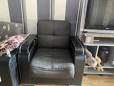 Divan və kreslo dəstləri: 2 kreslo bir divan ela veziyyet de Qonaq otağı üçün yumşaq mebel — 3