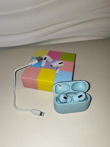 mikro qulaqciq: ‼️ AIRPODS PRO MAVI RƏNGDƏ CƏMİ 20 AZN ‼️ - Tip: TWS (True Wireless) — 2