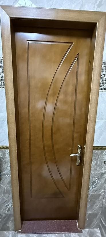 hamam qapı: 6 ədəd qapı, 1 qonaq otağı, 3 eyni otağlar üçün, 2 hamam sanuzel — 3