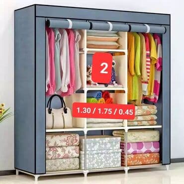paltar işqafı: Yeni, Açılan, 2 qapılı Düz dolab, Qarderob, paltar dolabı — 3